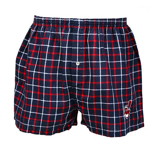 Buy Cleveland Indians Flannel Boxer by Concepts Sport by MLB College Concepts
