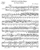 Mozart Sonata in B flat Major for Piano 4 Hands: Instantly download and print sheet music