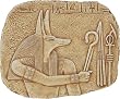 Anubis Wall Relief - Small, Stone