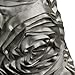 Bestimulus Satin Rose Flower Bed Sofa Square Pillow Cushion Pillowcase Case Cover Rose Flowers 16.5''x15.5'' Decorative (Gray)