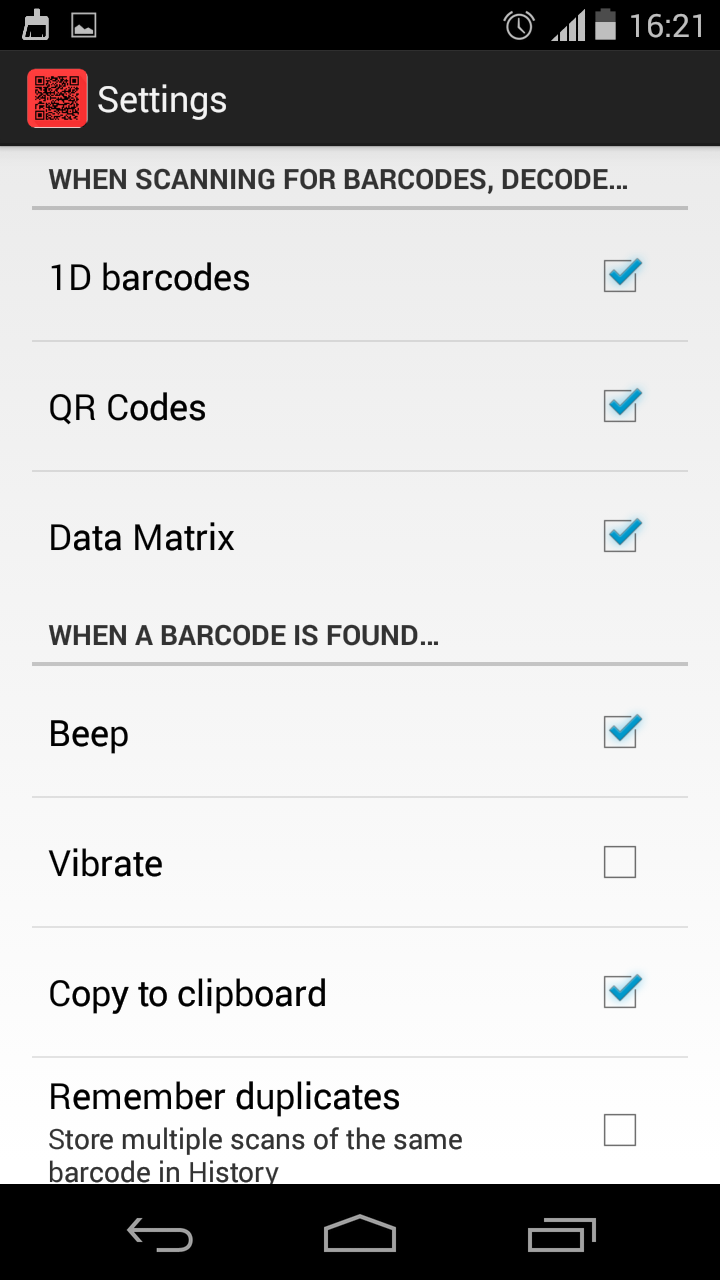 QR Code & Bar Code scanner Reader Appstore for Android