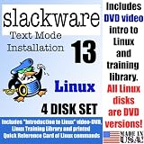 Slackware Linux, 4-disks DVD Set, Includes "Introduction to Linux" video-DVD, Linux Training Library and printed Quick Reference Card of Linux commands, Contains both 32-bit and 64-bit versions