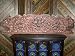 Indian Art Hand Carved Sitting Ganesha Carved Headboard Wall Panel 72 Inch