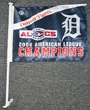 Detroit Tigers Car Flag 06 American League Champions