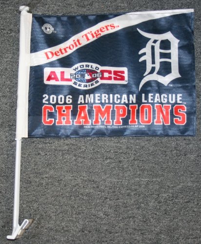 Detroit Tigers Car Flag 06 American League Champions