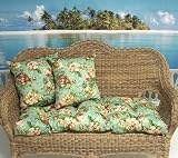 Set of 2 Indoor/Outdoor Deck Pillows - Amelia 2 Mist