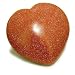 Good Luck Talisman Gold Stone Gemstone Puffy Heart