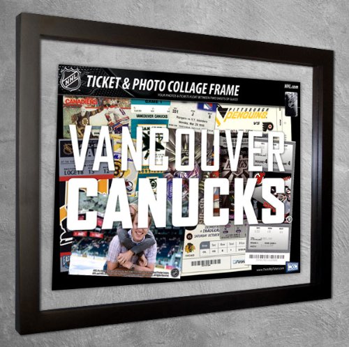 Vancouver Canucks Ticket & Photo Collage Frame (w Team Name)