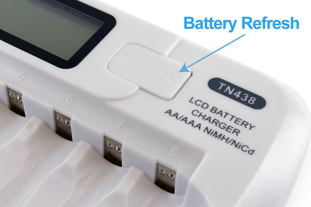 Amazon.com: Tenergy TN438 16-Bay Auto-detect AA/AAA NIMH/NICD LCD ...