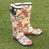 Ladies SKULLS & ROSES Funky Festival Wellies WF9