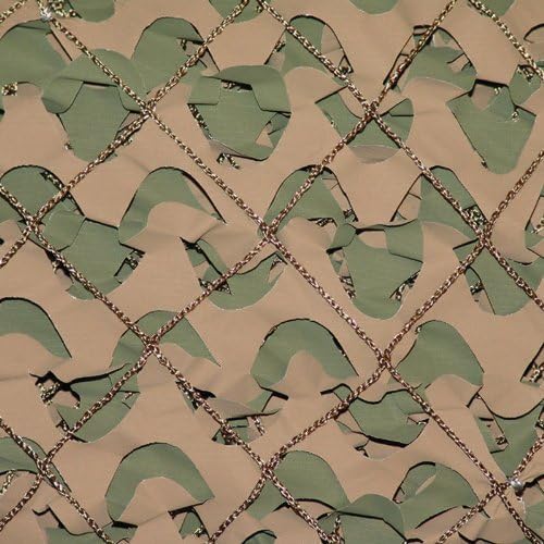 CamoSystems Camouflage Netting Pro Military with added netting attached for extra strength - Military Series net / tarp in Woodland Camo (Brown/Green) 9'10" x 9'10"