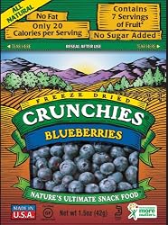 Crunchies  Blueberries, 1.5-Ounce Pouches (Pack of 6)