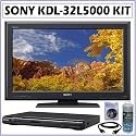 Sony Bravia L-Series KDL-32L5000 32-Inch 720p LCD HDTV + DVD Accessory Kit