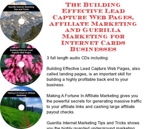 The Guerilla Marketing, Building Effective Lead Capture Web Pages, Affiliate Marketing for Wireless Internet Cards Businesses