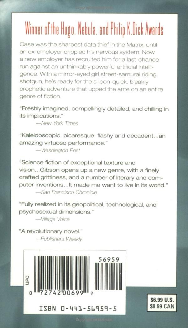 Neuromancer: William Gibson: 9780441569595: Amazon.com: Books