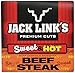 Jack Link's Premium Cuts Beef Steak, Sweet & Hot – Protein Snacks, Meat Snack with 11g of Protein, Made with 100% Beef, Individually Wrapped Bulk Snack Pack, Keto & Paleo Diet Ready – 1 Oz. (12 Count)