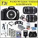 Canon EOS Rebel T3i 18 MP CMOS Digital SLR Camera with EF-S 18-55mm f/3.5-5.6 IS II Zoom Lens & EF-S 55-250mm f/4.0-5.6 IS Telephoto Zoom Lens + 16GB Deluxe Accessory Kit