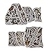 Hashcart Handicrafted Wooden Blocks Printing Stapms A to Z (Set of 26) Hand-Carved for Saree Border Making Pottery Crafts Textile Printing