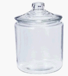 Childrens Toyshop  Kitchen & Housewares : Anchor Hocking 1-Gallon Heritage Hill Jar with Glass Lid