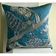 Birdy Love - Decorative Pillow Covers - Silk Pillow Cover Embellished with Beads & Sequins