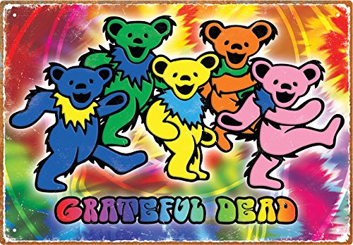 Grateful Dead Bears Tin Sign