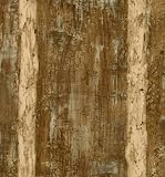 Brown Faux Tree Bark Wallpaper