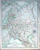 RUSSIA ST PETERSBURG 1914 GEOGRAPHY MAPS PLAN MOSCOW