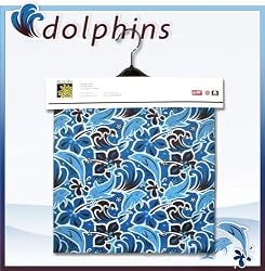 DOLPHINS Fabric 2yds 54 in Wide Cute Dolphin 100% COTTON Sewing Material For Quilt Apparel or Projects 100% COTTON Sewing Material For Quilt Apparel or Projects- Top Rated Quality 22% more FABRIC than 44 in width