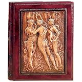 ThreeGracesGenuineItalianLeatherPhotoAlbum/WeddingAlbum/Scrapbook,EmbossedArt,GiftBoxed,9.5x12