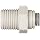 John Guest Acetal Copolymer Push-To-Connect Tube Fitting, Straight Adaptor, Tube OD x NPTF Male (Pack of 10)