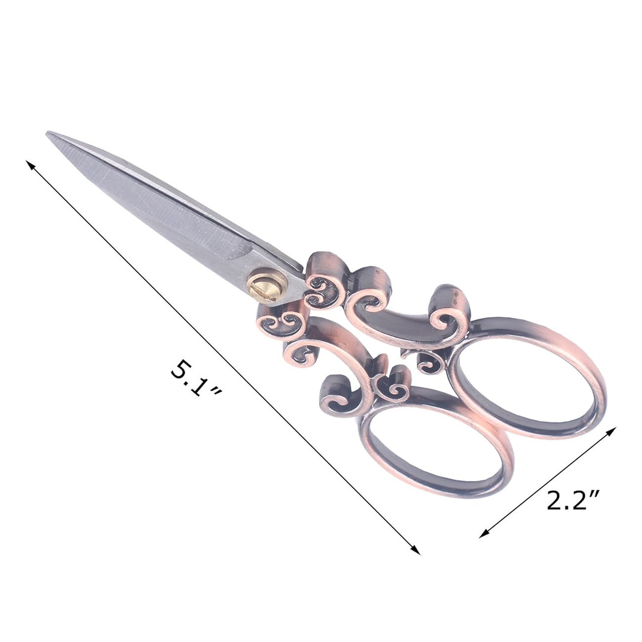 BIHRTC European Vintage Stainless Steel Sewing Scissors DIY Tools Cloud