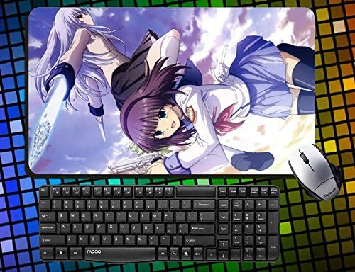 Japanese Anime Angel Beats! Characters Angel Tenshi Tachibana Kanade, Iwasawa Masami,yui,nakamura Yuri Yurippe,otonashi Yuzuru, Naoi Ayato,noda,yusa Large Mouse Pad 60cmx35cm Desk & Mouse Pad Table Play Mat (13)