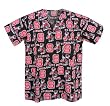 NC State North Carolina State University Wolfpack Scrubs Top Shirt-Size MED- 100% Natural Cotton - NOT a CHEAP BLEND - For HIM or HER- GIFT Ideas for Man Men Woman Women Ladies Nurses MOM Mother or DAD Father