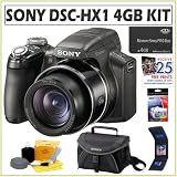 Sony Cybershot DSC HX1 DSCHX1 PANORAMIC 9MP Digital Camera + 4GB Memory Stick + Sony Case + Accessory Kit Sony Cybershot DSC HX1 DSCHX1 PANORAMIC 9MP Digital Camera + 4GB Memory Stick + Sony Case + Accessory Kit