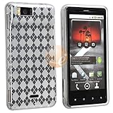 TPU Rubberized Soft-Gel Skin Case for Motorola Droid X2 Daytona, Clear Whit ....