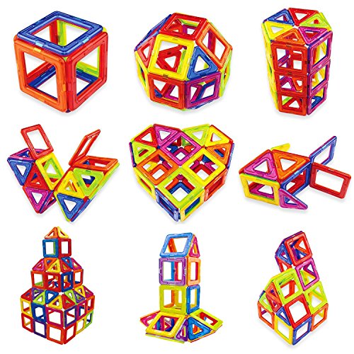 Autoark AT-005 50 Pieces Magnetic Tiles Building Blocks Magnetic Construction Set Educational Stacking Toys