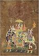 Modern Art Miniatures India Folk Paintings Drawings & Water Color on Paper Procession 8.5 x 13 inches