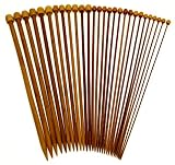 Stanwood Needlecraft Carbonized Patina 13' Single Point Bamboo Knitting Needles 14 Sizes