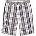 W/O PLAID WALKSHORT NAVY 34W