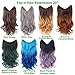 creamily® Ombre Dip Dye Flip In Secret Miracle Wire Hair Extensions Synthetic Curly Wave Hairpieces 20