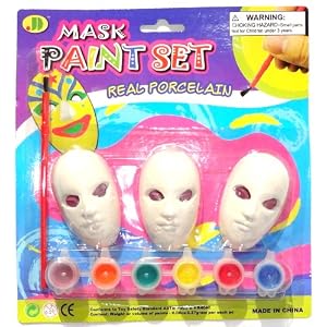 Children's Miniature Mardi Gras Mask Painting Kit