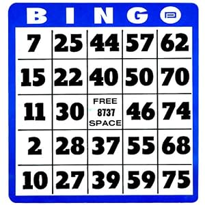 Low Vision Bingo Cards