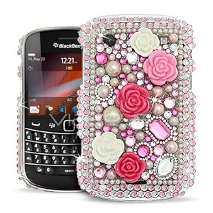 Princess Pink Rhinestone Diamante Case for BlackBerry Bold 9900 & Screen Protector Princess Pink Rhinestone Diamante Case for BlackBerry Bold 9900 & Screen Protector