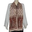 Crepe Silk Scarf Women Accessory 20 X 68 inches
