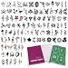 Temporary Tattoo Airbrush Stencils 100 Designs - Book 3