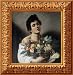 Young Boy with Basketful of Fruit Framed Canvas Art by Michelangelo M. da Caravaggio,21.5 in. x 22.2
