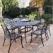 Biscayne 7 Piece Outdoor Metal Dining Set with Arm Chairs
