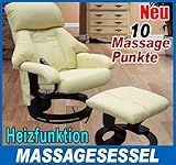 Produkt-Bild: Massagesessel Relaxsessel Fernsehsessel TV Sessel mit Heizfunktion inkl. Hocker