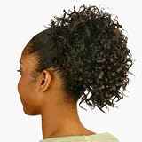 ISIS COLLECTION Draw String Ponytail ERICA, 1B Off Black