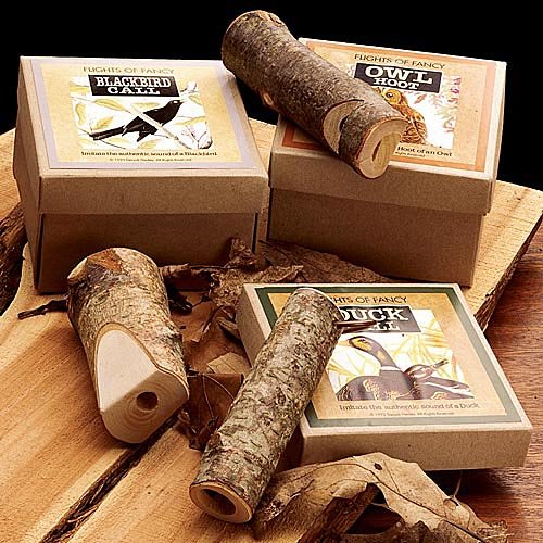Hand-made Wooden Bird Calls - Set of 5